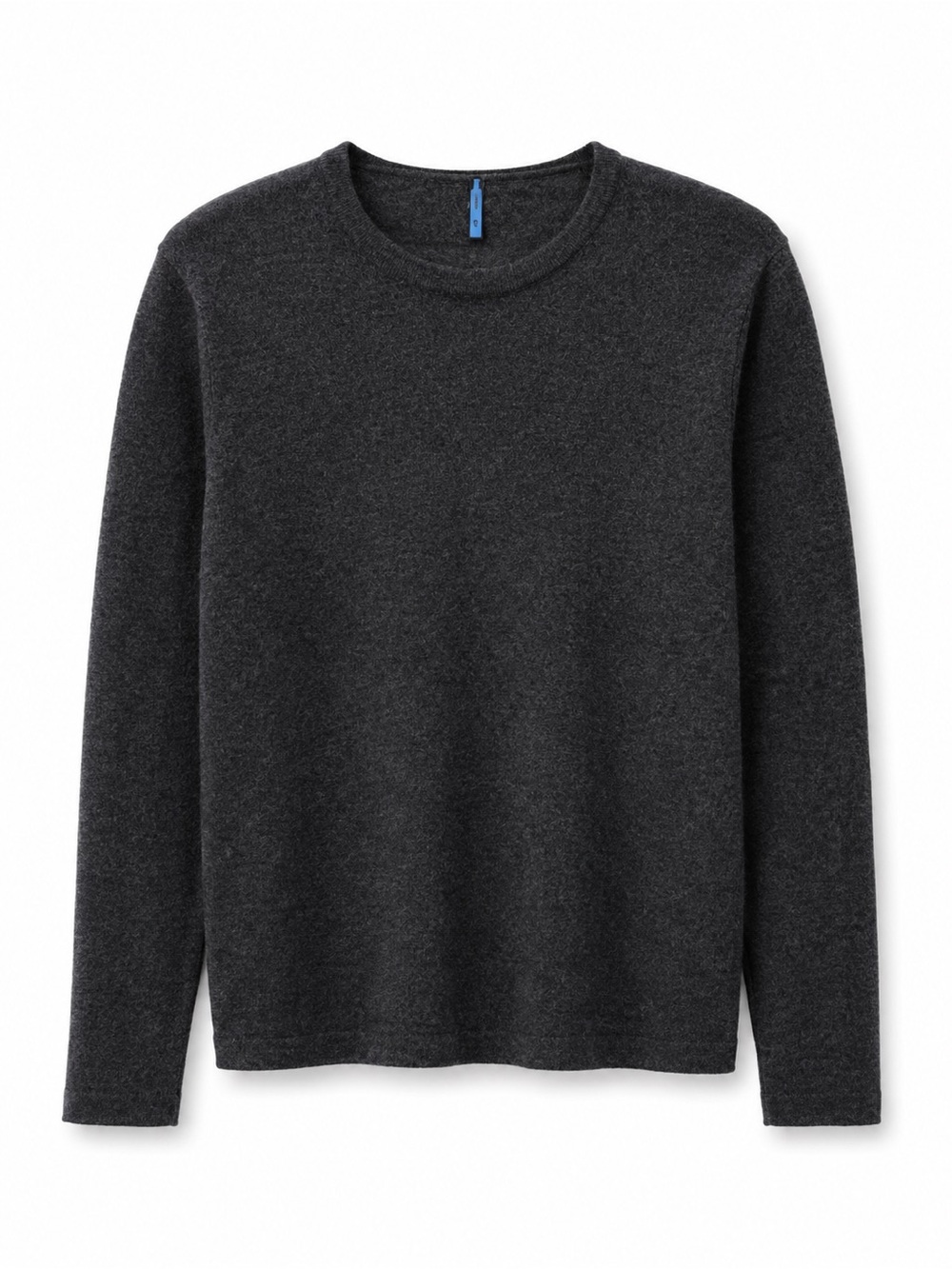 Patrick Assaraf 100% Merino Wool Heather Dark Grey Sweater - Size L
